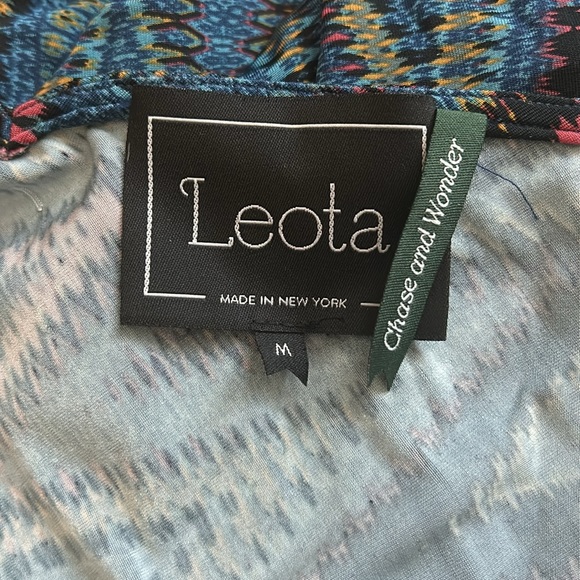 Leota Womens Medium Multi Chevron Dress Chase and Wonder - Picture 3 of 4